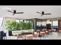 6 سرعت انتخاب فنر سقف تزئینی با کنترل از راه دور و تیغه های چوبی جامد ماندگار