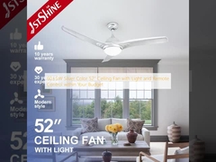 60±5W رنگ نقره ای 52 اینچ فن سقفی با نور و کنترل از راه دور در بودجه شما