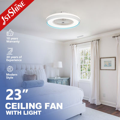 خرید موتور 220 ولت DC چراغ LED پنکه سقفی ریموت کنترل تیغه اکریلیک برای اتاق خواب تولید آنلاین