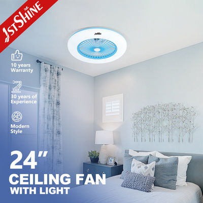 خرید 24 اینچ 7 پره ABS پنکه سقفی اتاق خواب چراغ موتور AC 3 رنگ LED تولید آنلاین