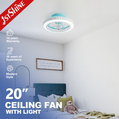 خرید فلش ماونت فن سقف مدرن بدون تیغه 3 رنگ چراغ LED خاموش موتور DC تولید آنلاین