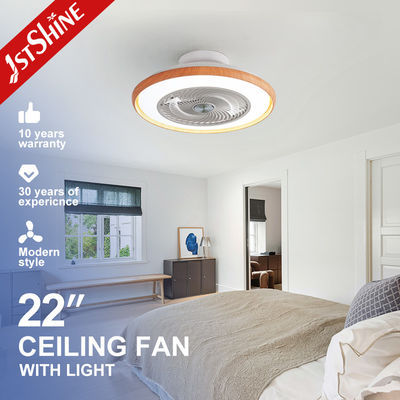خرید کنترل هوشمند لوله بدون لوله فن سقف LED سبک مدرن موتور DC چراغ LED قابل تنظیم تولید آنلاین