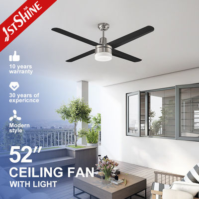 خرید SAA 52in 110V فنر سقف LED مدرن با تیغه های فلزی تولید آنلاین
