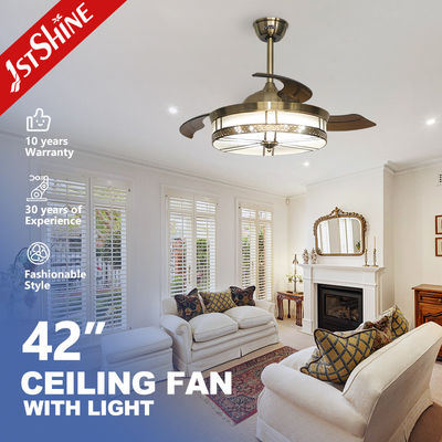 خرید فن سقفی LED تزئینی مسی 1stshine با عملکرد خنک کننده هوا و نور، 3 پره تولید آنلاین