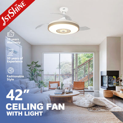خرید پنکه سقفی هوشمند 42 اینچی نامرئی RGB LED برای اتاق خواب تولید آنلاین