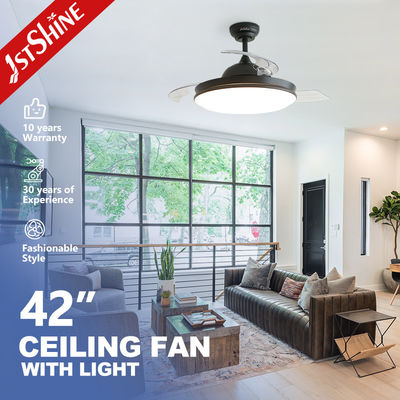 خرید پنکه سقفی LED 1stshine با سبک مدرن با ریموت کنترل و طراحی جمع شونده تولید آنلاین