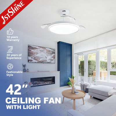 خرید 110-240V/50Hz-60Hz 42 اینچ فنر سقف تزئینی سفید برای خانه هتل و دفتر تولید آنلاین