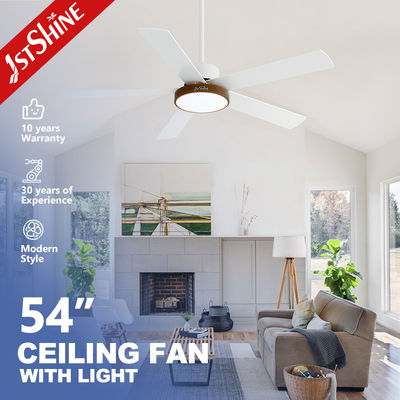 خرید 1stshine/OEM Logo MDF Blades Ceiling Fan با چراغ LED قابل تنظیم و موتور DC تولید آنلاین