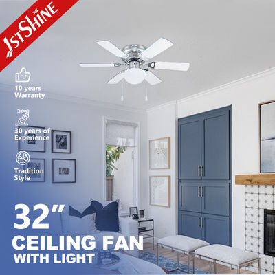 خرید فن سقفی 32 اینچی با 6 پره MDF، دارای نور، کنترل از راه دور و موتور مسی خالص تولید آنلاین