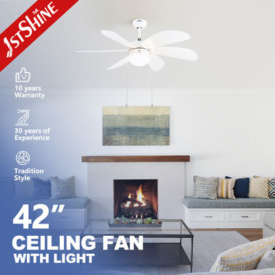 خرید پنکه سقفی LED با موتور AC 42 اینچی با 6 پره MDF و سبک زنجیری تولید آنلاین