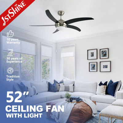 خرید فن سقفی LED مدرن 35 وات، موتور DC، 44 اینچ، صرفه جویی در انرژی، بی صدا تولید آنلاین