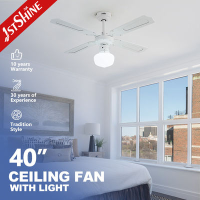 خرید ریموت کنترل فن سقفی OEM با روکش سفید کلاسیک 1stshine و 4 پره MDF تولید آنلاین