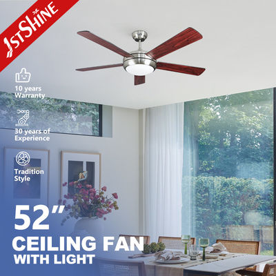 خرید 110V / 50Hz ولتاژ 1stshine فن سقف با موتور خنک کننده هوا 52 اینچی و کنترل از راه دور تولید آنلاین