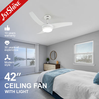 خرید طراحی شیک فن سقفی LED سفید 42 اینچی برای اتاق خواب 1stshine OEM و راه حل های روشنایی تولید آنلاین