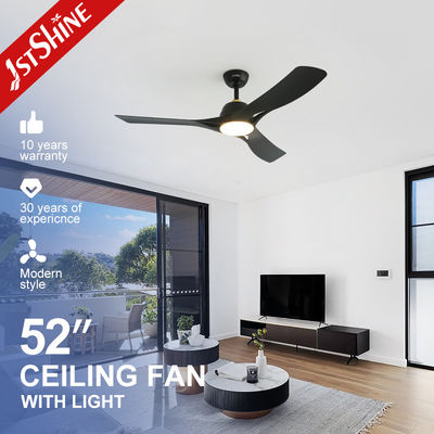 خرید SAA سیاه پلاستیک 52 مدرن LED سقف فن نور موتور DC ولتاژ پایین تولید آنلاین