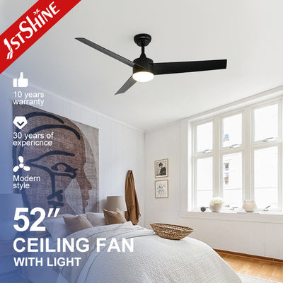 خرید پنکه سقفی LED 1stshine با صرفه جویی در انرژی با ریموت و نور تیغه های ABS مشکی 6 سرعته تولید آنلاین