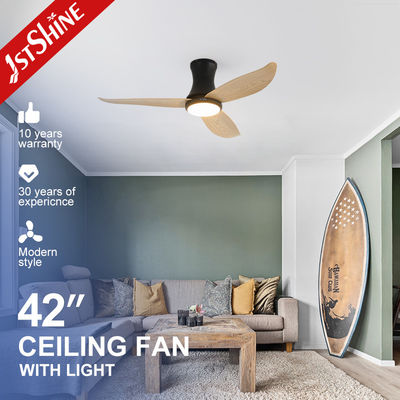 خرید ABS Blade Flush Mount Ceiling Fan With Light 6 Speed Remote Control تولید آنلاین