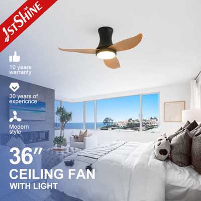 خرید 36 Inch Low Profile Ceiling Fan With Light Plastic Blade DC Motor Low Noise تولید آنلاین