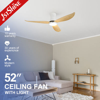 خرید 110-240V/50Hz-60Hz Input Voltage LED Ceiling Fan with Wood Grain Blades and 6 Speeds تولید آنلاین