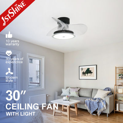خرید پنکه سقفی روشنایی LED 30 اینچی با 3 پره شفاف ABS، باد ملایم و سبک سوئیچ APP 2- تولید آنلاین