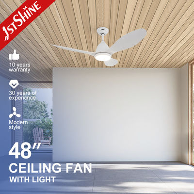 خرید فن سقفی LED اداری با طراحی مدرن با 3 رنگ نور LED و سه پره ABS تولید آنلاین