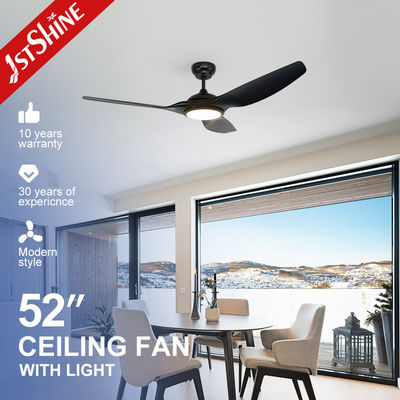 خرید پنکه سقفی LED مدرن 52 اینچی/OEM با نورپردازی 3 رنگ قابل تنظیم و ریموت کنترل تولید آنلاین