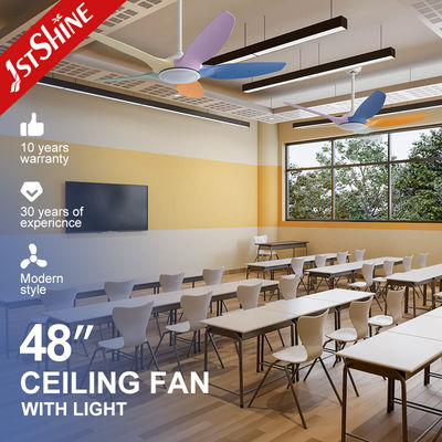 خرید 5 چند رنگی لوله فن سقف با نور LED Dimmable سفید سیاه موتور DC کم سر و صدا تولید آنلاین