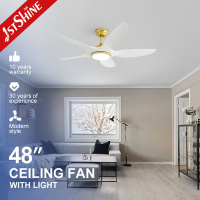 خرید پنکه سقفی LED با قابلیت تنظیم رنگ و نور، 5 پره، موتور DC و ریموت کنترل (تولید کننده اصلی تجهیزات - OEM) تولید آنلاین