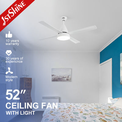 خرید پنکه سقفی LED سفید 52 اینچی، نور فن مدرن موتور DC آرام تولید آنلاین