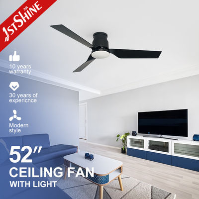 خرید تولید فن کم پروفایل لامپ سقف LED با تیغه ABS سیاه تولید آنلاین