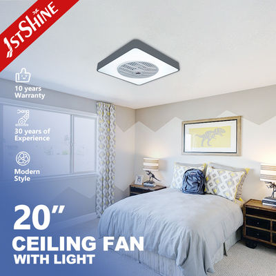 خرید فن سقفی اتاق خواب با موتور DC بی صدا و چراغ LED، 20 اینچی تولید آنلاین
