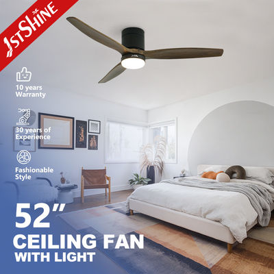خرید پنکه سقفی 52 اینچی با 3 پره چوبی طبیعی و نور LED کم‌حجم تولید آنلاین