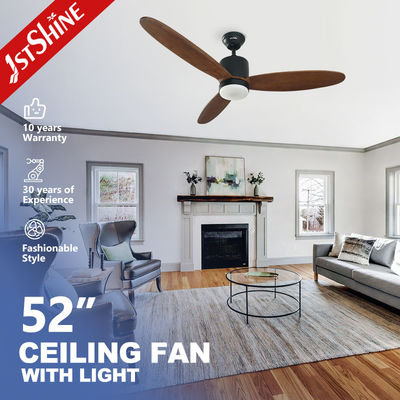 خرید فن سقفی 52 اینچی با ولتاژ ورودی 220 ولت/50 هرتز، دارای منبع نور LED و ریموت کنترل تولید آنلاین