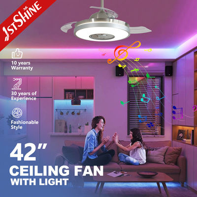 Luxurious Stylish LED Ceiling Fan with Music Player and Remote Control 42