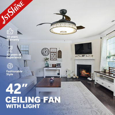 قیمت خوب 42 اینچ فن چند منظوره LED با بلندگو Hifi و چراغ دیسکو RGB آنلاین