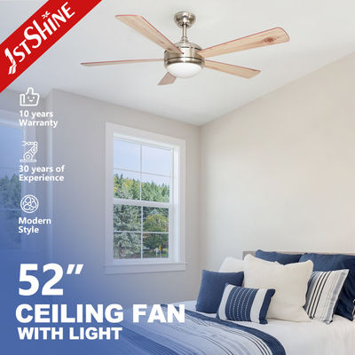 3 Color LED Light Modern Design 5 MDF Blades Large Ventilation Rotating Ceiling Fan