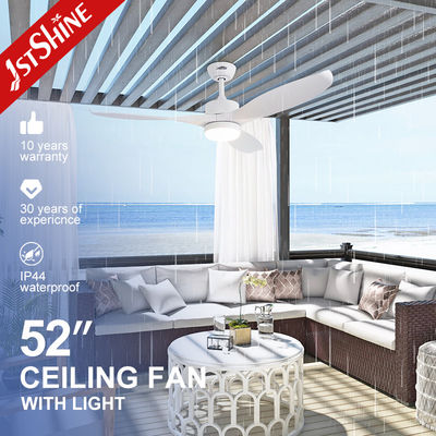 قیمت خوب پنکه سقفی پلاستیکی LED فضای مرطوب در فضای باز با نور LED 3 رنگ و عملکرد حافظه آنلاین