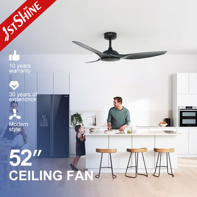 طراحی ساده 6 سرعت کنترل از راه دور فن سقف سیاه بدون نور 1stshine OEM