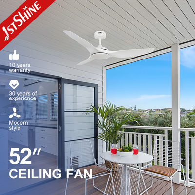 قیمت خوب پنکه سقفی هوشمند با ریموت کنترل 52 اینچی با پره‌های پلاستیکی سفید برای خانه‌های مدرن هوشمند آنلاین