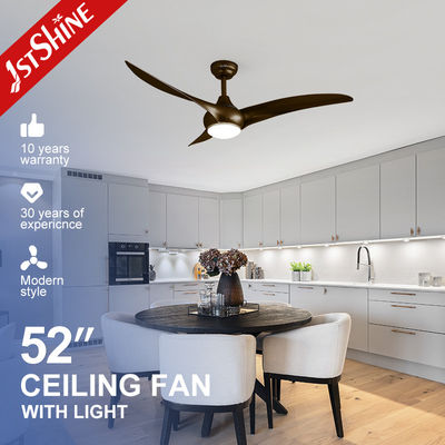 چراغ پنکه سقفی با لوگوی OEM 1stshine با کنترل از راه دور و برنامه هوشمند 6 سرعته 3 پره