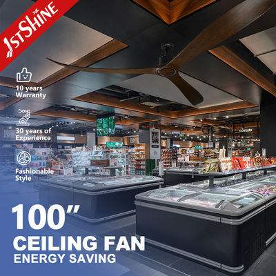 قیمت خوب اتاق جلسات 100 اینچ فن سقف با کنترل از راه دور 35W قدرت و تیغه های چوبی آنلاین