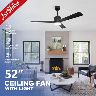 پنکه سقفی تزئینی LED مدرن 1stshine موتور DC با 10 و 3 پره چوبی جامد