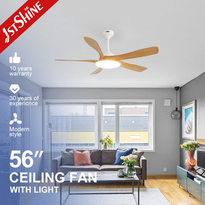 قیمت خوب 56-Inch Ceiling Fan with LED Light – DC Motor, 5 Blades, Acrylic Lampshade آنلاین