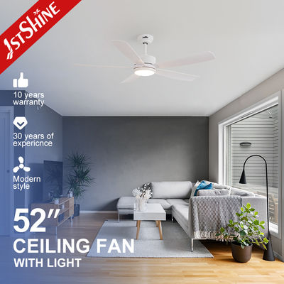 قیمت خوب Modern White Ceiling Fan With Light For Living Room ABS blade آنلاین