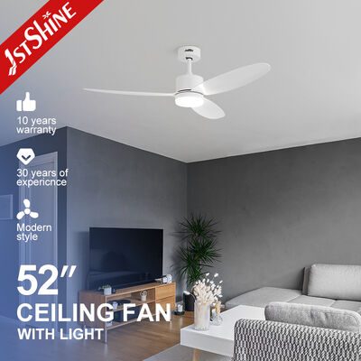 پنکه سقفی LED 52 اینچی قابل تنظیم با موتور DC و نور LED 3 رنگ برای فضاهای مدرن